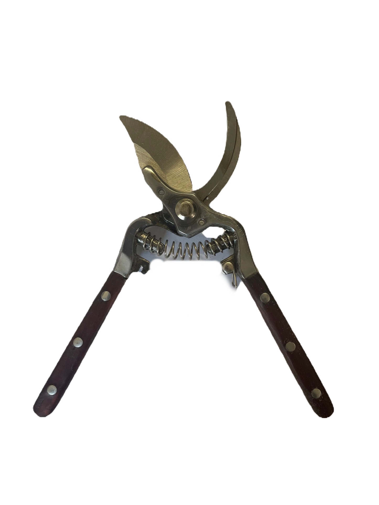 NNEDSZ Curved Pruning Shears | Wood & Metal Handle-1