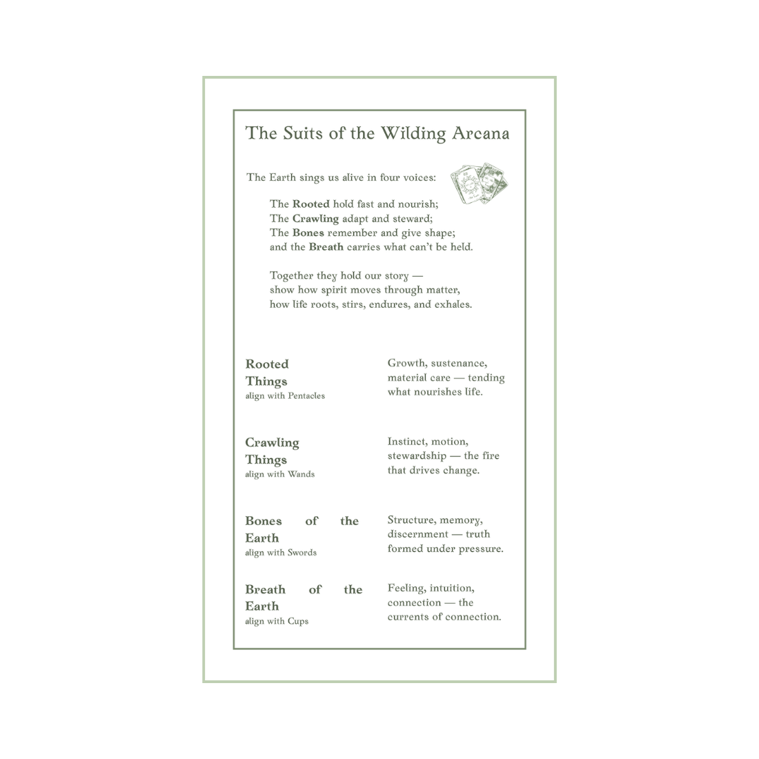 The Wilding Arcana - Tarot for Wanderers