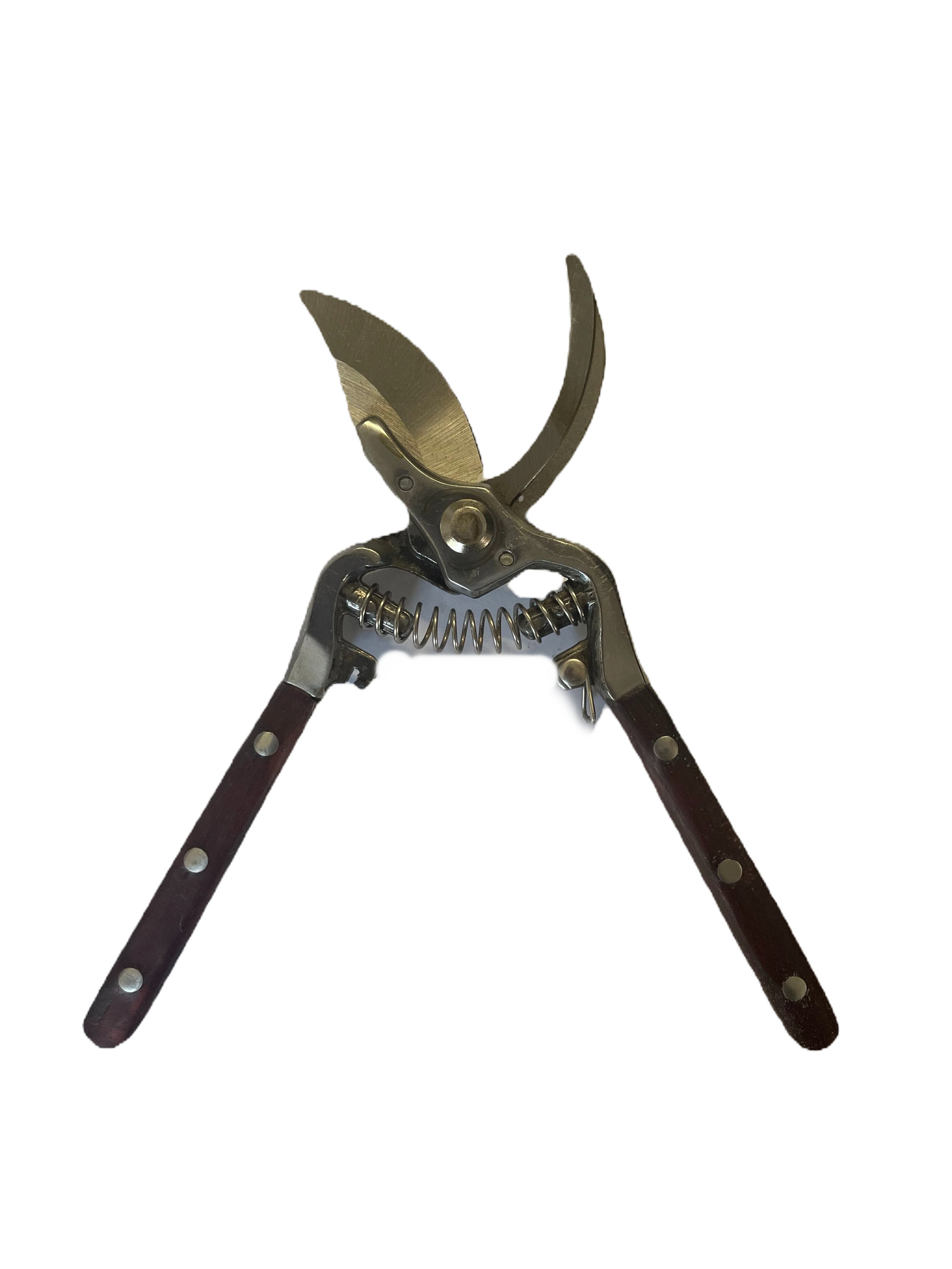 NNEDSZ Curved Pruning Shears | Wood & Metal Handle-1