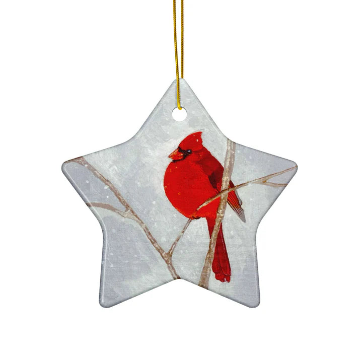 Chonky Bird Ornament featuring art by Jaeda